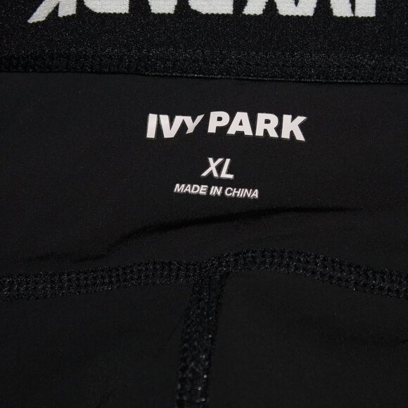 Black Ivy Park Leggings Size XL New - Picture 2 of 4